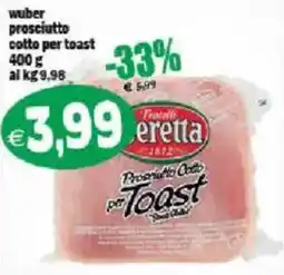 Il Castoro Supermercati Prosciutto Cotto per Toast offerta