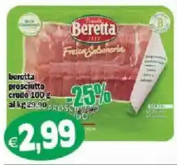 Il Castoro Supermercati Beretta prosciutto crudo offerta