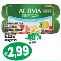 Il Castoro Supermercati danone activia offerta