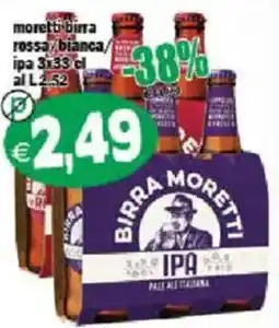 Il Castoro Supermercati Birra Moretti IPA offerta