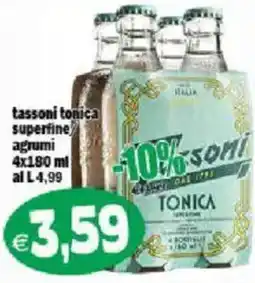 Il Castoro Supermercati tassoni tonica superfine agrumi offerta