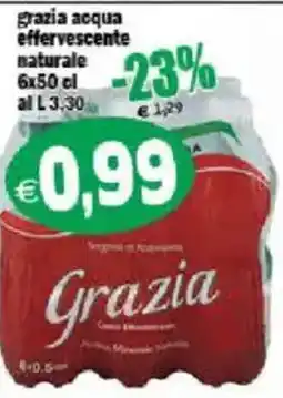 Il Castoro Supermercati acqua effervescente naturale Grazia offerta