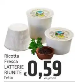 Paghi Poco Ricotta Fresca Latterie Riunite offerta