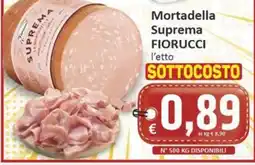 Paghi Poco Mortadella Suprema Fiorucci offerta