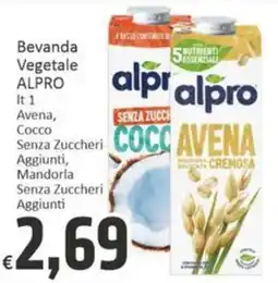Paghi Poco Bevanda Vegetale Alpro Avena offerta