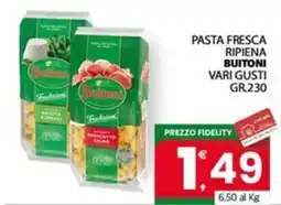 Despar Sicilia Pasta fresca ripiena Buitoni offerta