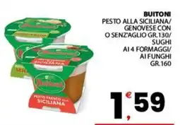 Despar Sicilia Buitoni pesto fresco alla siciliana offerta