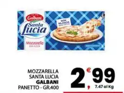 Despar Sicilia Mozzarella Santa Lucia Galbani offerta