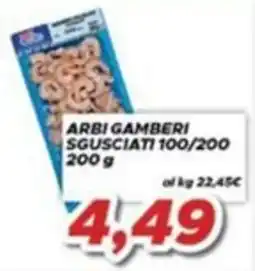 MA Supermercati Arbi gamberi sgusciati offerta
