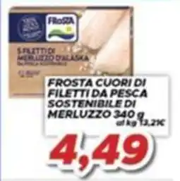 MA Supermercati Frosta cuori di filetti da pesca sostenibile di merluzzo offerta