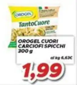 MA Supermercati Orogel cuori carciofi spicchi offerta