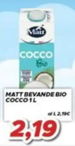 MA Supermercati Matt bevande bio cocco offerta