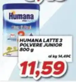 MA Supermercati Humana Latte 3 Polvere Junior offerta