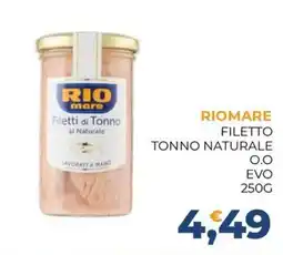 Moderna Riomare filetto tonno naturale offerta