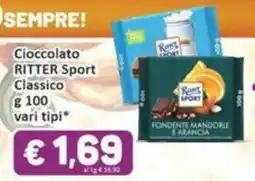 Paghi Poco Cioccolato RITTER Sport Classico offerta