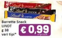 Paghi Poco Barrette Snack Lindt offerta