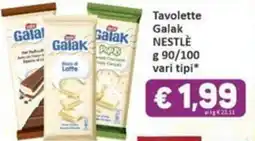 Paghi Poco Tavolette Galak Nestlé offerta