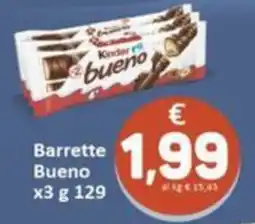 Paghi Poco Kinder Barrette Bueno offerta