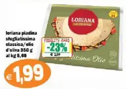 Il Castoro Supermercati Loriana piadina sfogliatissima classica offerta