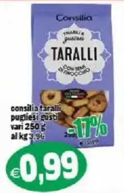 Il Castoro Supermercati Consilia taralli pugliesi gusti offerta