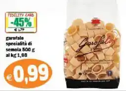 Il Castoro Supermercati Garofalo specialità di semola offerta