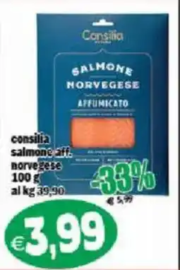 Il Castoro Supermercati Consilia salmone affumicato norvegese offerta
