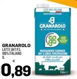 Al Discount Granarolo latte UHT P.S. offerta