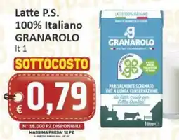 Paghi Poco Latte P.S. Granarolo offerta