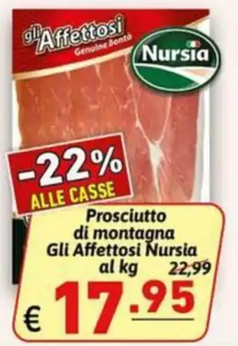 Prosciutto di montagna Gli Affettosi Nursia