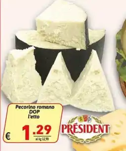 Ipercarni Pecorino romano DOP offerta