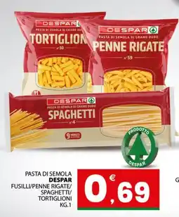 Despar Sicilia Pasta di semola Despar offerta