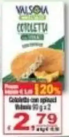 CTS Supermercati Valsomia Cotoletta offerta