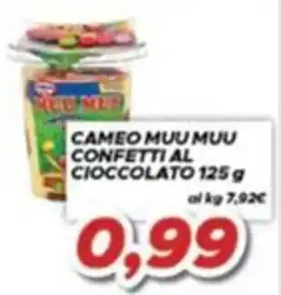 Cameo muu muu confetti al cioccolato