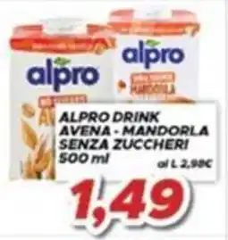 MA Supermercati Alpro drink avena - mandorla senza zuccheri offerta