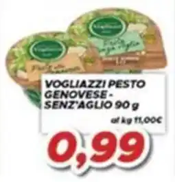 MA Supermercati Vogliazzi pesto genovese senza aglio offerta