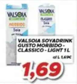 MA Supermercati Valsolia Soyadrink Gusto Morbido - Classico - Light offerta