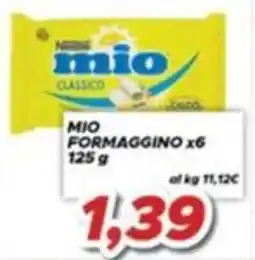 MA Supermercati Mio formaggino offerta