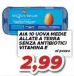 MA Supermercati Uova medie allate a terra senza antibiotici vitamina e offerta