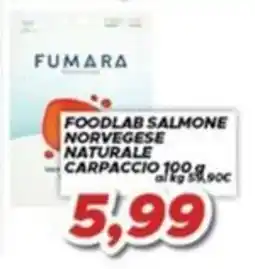 MA Supermercati Foodlab salmone norvegese naturale carpaccio offerta