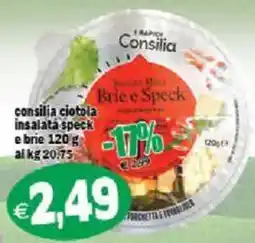 Il Castoro Supermercati Consilia ciotola insalata speck e brie offerta