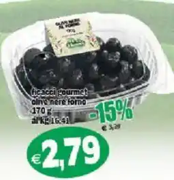 Il Castoro Supermercati ficacci gourmet olive nere forno offerta