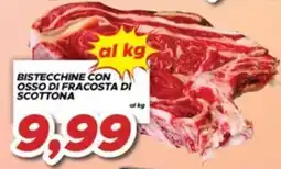 MA Supermercati Bistecchine con osso di fracosta di scottona offerta