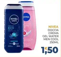 Moderna Nivea doccia crema gel water men cool offerta