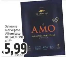 Paghi Poco Salmone Norvegese Affumicato RE SALMONE offerta
