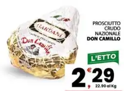 Despar Sicilia Prosciutto crudo nazionale Don Camillo offerta