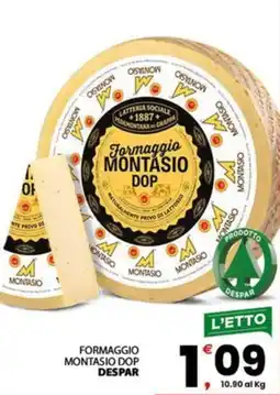 Despar Sicilia Formaggio Montasio DOP Despar offerta