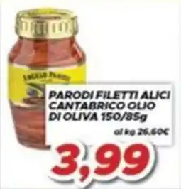 MA Supermercati Parodi filetti alici cantabrico olio di oliva offerta