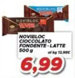 MA Supermercati Novibloc cioccolato fondente - latte offerta