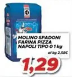 MA Supermercati Molino Spadoni farina pizza napoli tipo 0 offerta
