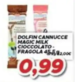 MA Supermercati Dolphin Cannucce Magic Milk Cioccolato - Fragola offerta